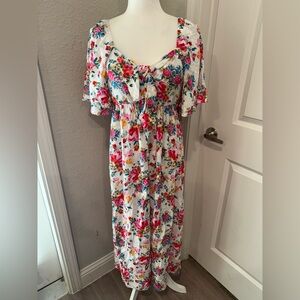 NWT Destination Maternity Floral Print Maxi Dress